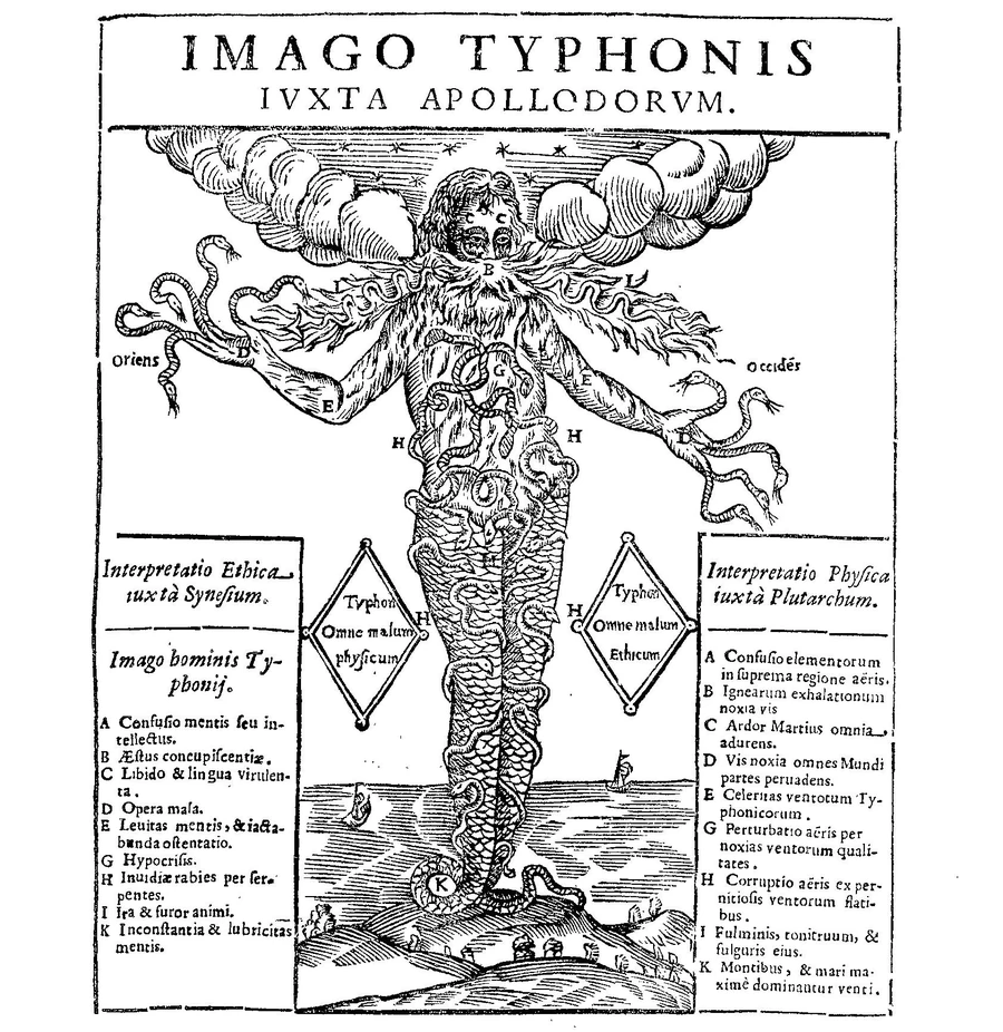 An artist-supplied historical illustration headed Imago Typhonis.